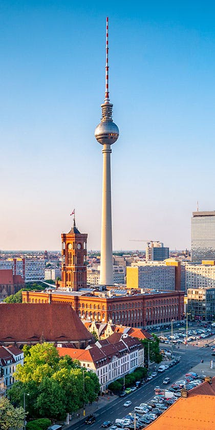 Berlin skyline with TV tower